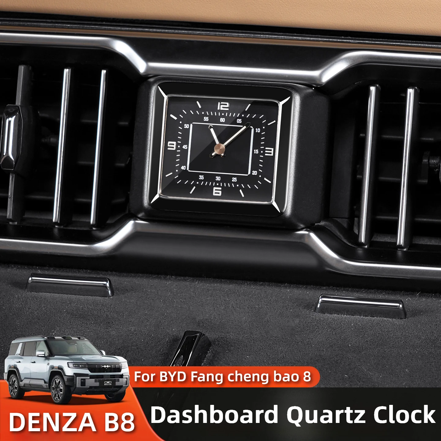 

Для BYD Formula Leopard 8 Fang Cheng Bao 8 приборная панель автомобиля кварцевые часы вентиляционное отверстие светящиеся часы аксессуары для украшения интерьера