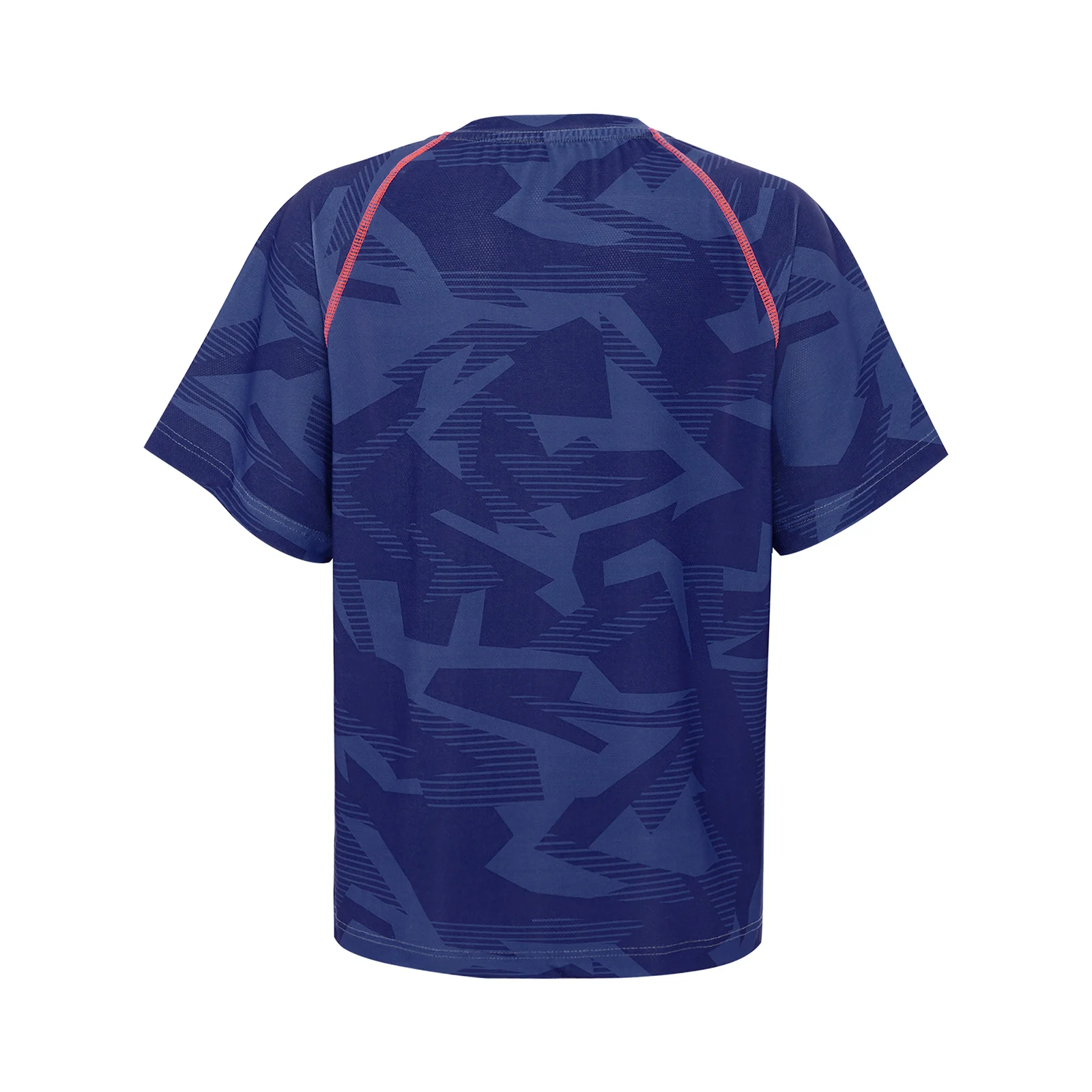 Dziecięca odzież sportowa Chłopięcy oddychający top sportowy Mundur piłkarski z krótkim rękawem Szybkoschnący T-shirt z nadrukiem geometrycznym Kostium treningowy