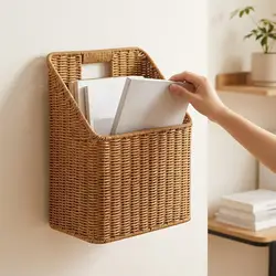 Cesta organizadora de pared para gatos y perros, revistero