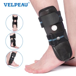 VELPEAU Ankle Brace Support for Ligament Injury and Tendonitis Surgery, Stirrup Ankle Splint Stabilizer with Foam & Gel Pad