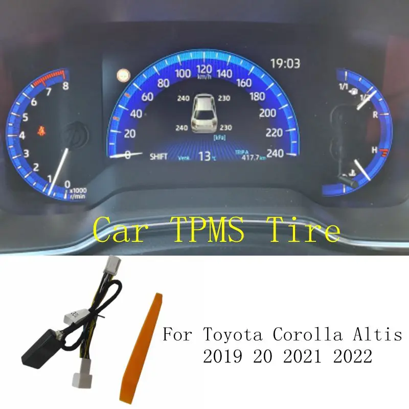 Auto TPMS Reifendruck Überwachung Display System Reifendruck Monitor Sicherheit Alarm Für Toyota Corolla Altis 2019 20 2021 2022