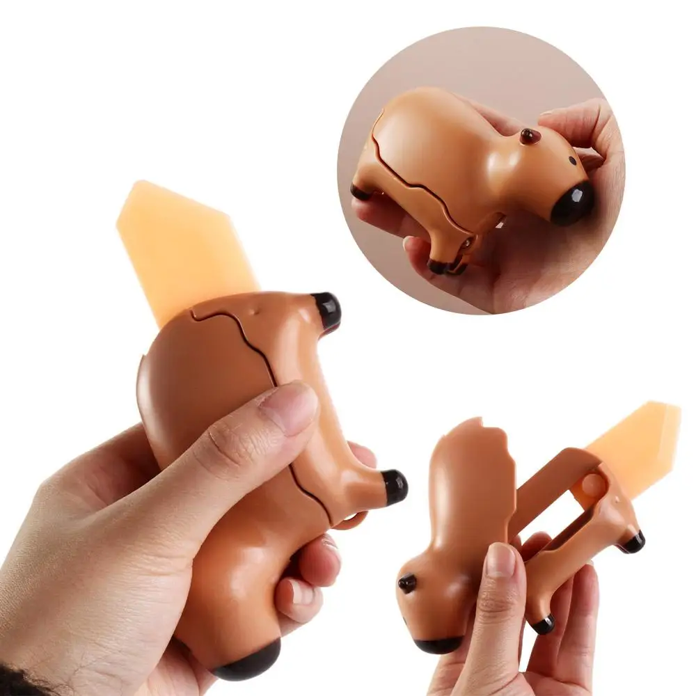 3D Printing 3D Gravity Capybara Toy Creative Interactive 3D Fidget Carrot Toys Mini Telescopic Gravity Carrot Fidgets Toy Couple