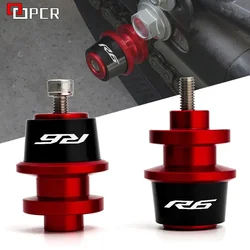 For yamaha YZF R6 2000-2024 2023 2022 2021 2020 2019 2018 2017 YZFR6 YZF-R6 Motorcycle Swingarm Spools Slider Stand Screws M6