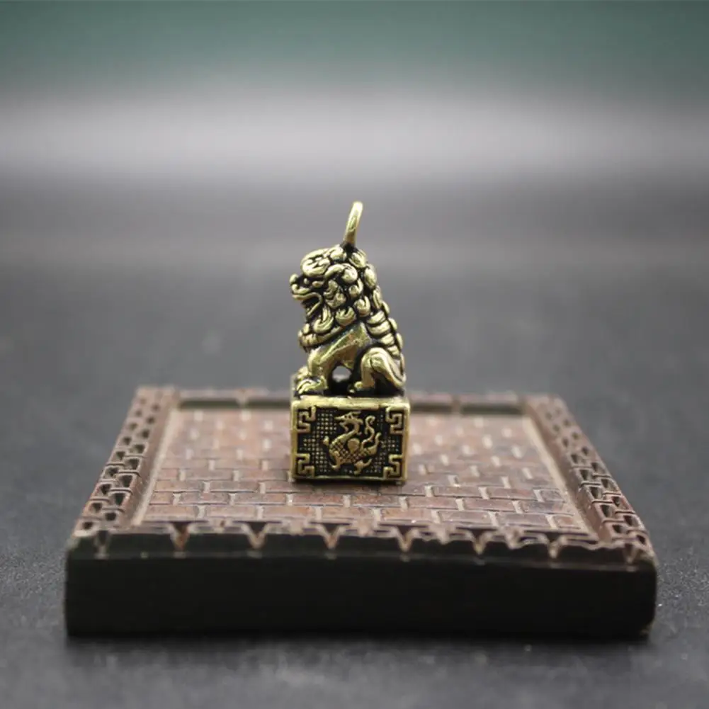 Auspicious Design Animal Seal Statue Rust-proof Copper Four Symbols Mythical Beast Pixiu Figurine for Home