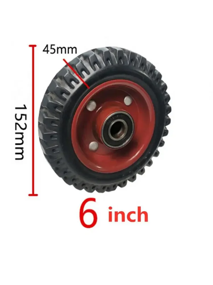 

1 Pc 6 Inch Universal Wheel High Elastic Silent Wind Fire 468 Heavy Plate Hand Rubber