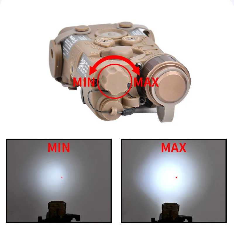 WADSN 전술 NGAL 레드 그린 블루 표시기, 슈어파이어 M300A M600U 사냥 스카우트 라이트, AXON 듀얼 컨트롤 스위치, 20mm 레일에 적합