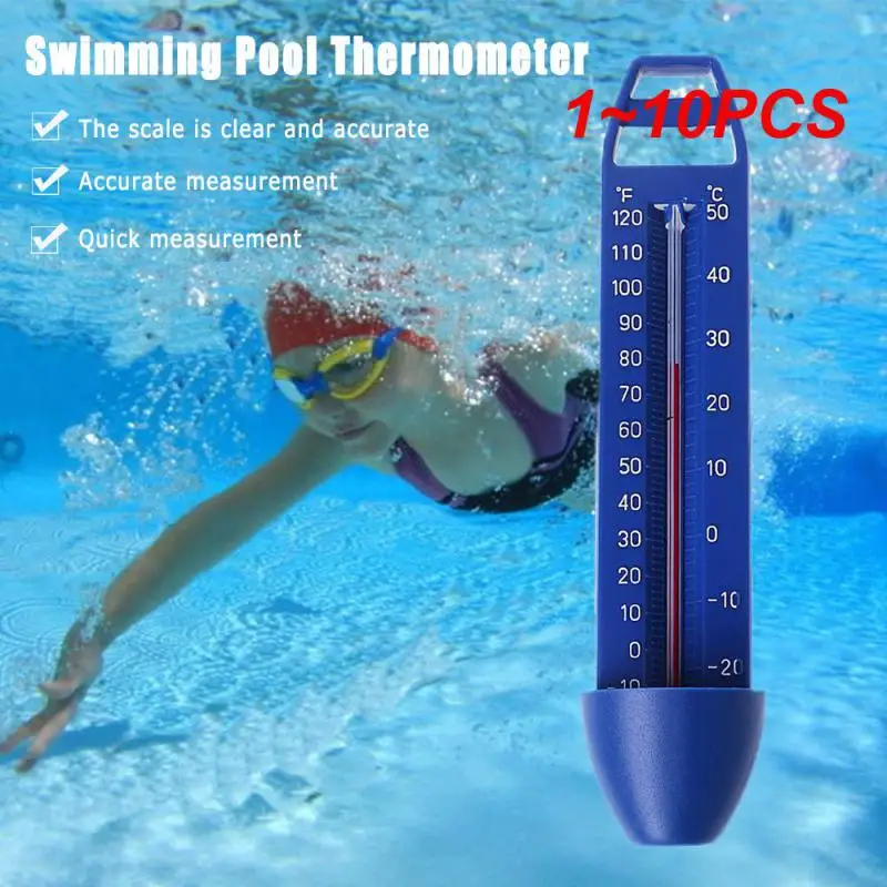 

1~10PCS Portable ABS Plastic Swimming Pool Floating Thermometer Bathtub SPA Hot Tub Fish Ponds Water Temperature Measuring Meter