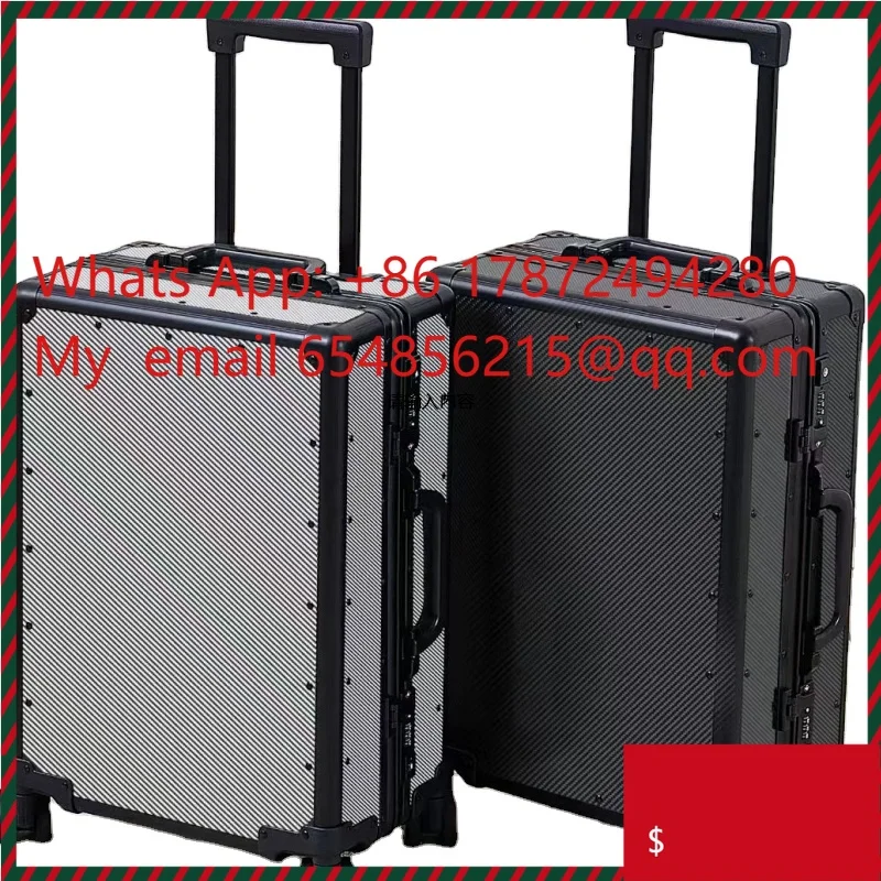 Factory Wholesale 24'' Spread Tow Carbon Fiber Suitcase Hardshell Lightweight Carry on Suitcase