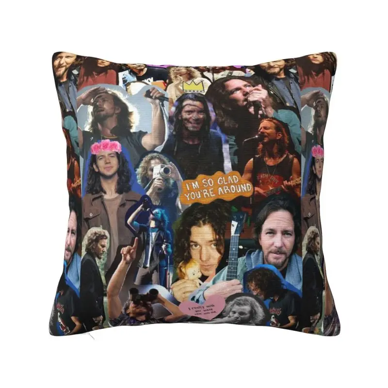 Funda de almohada personalizada con banda de perlas de mermelada suave, funda de almohada cuadrada para decoración del hogar, funda de almohada para sofá
