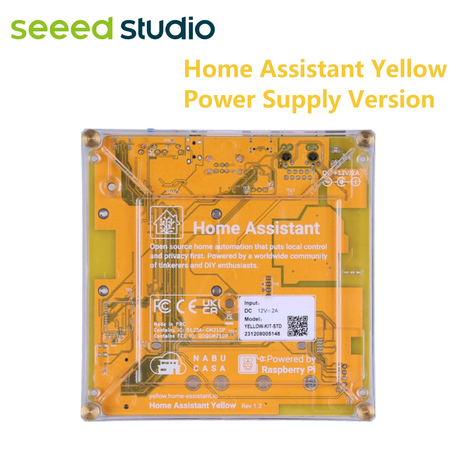 Home Assistant Yellow Kit Smart Homekit With Power Supply Version and POE Version Quad-core Cortex-A72 (ARMv8) 64-bit / 1.5 GHz