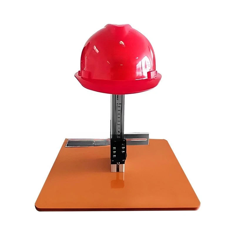 

Helmet vertical spacing wearing height measuring instrument, helmet helmet wearing height impact