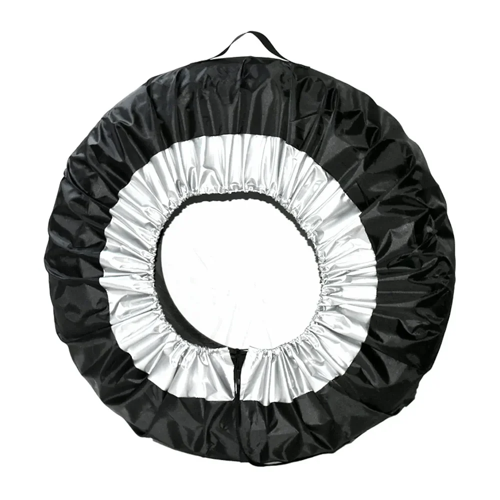 Universal 4Pcs Auto Vehicle Wheel Protector Spare Tire Cover Case Polyester Car Tyre Storage Bags Automobile Tyre Accessories