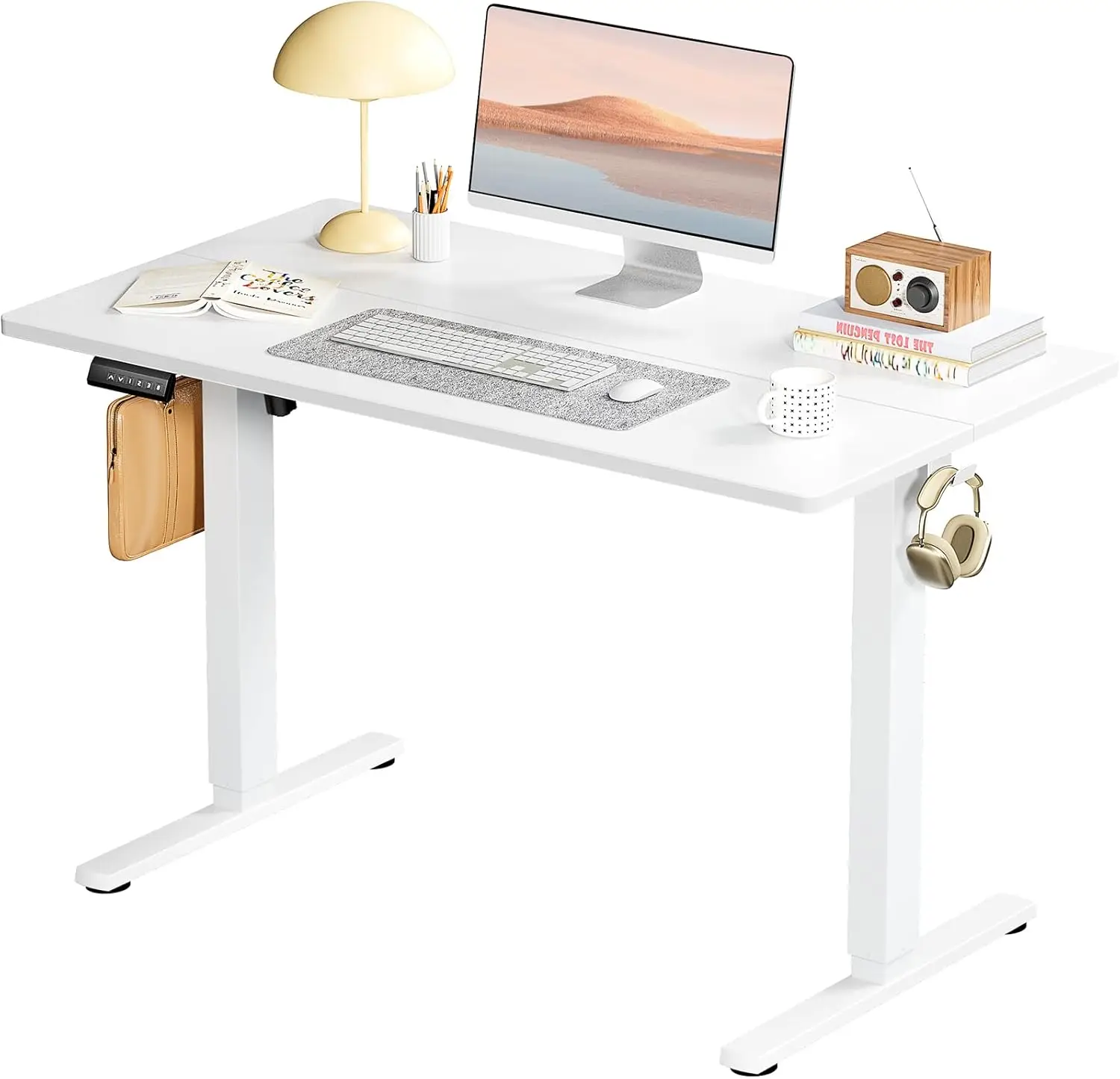 Standing Desk Adjustable Height Electric Sit Stand Up Down Computer Table Ergonomic Rising Desks for Work Office Home Modern