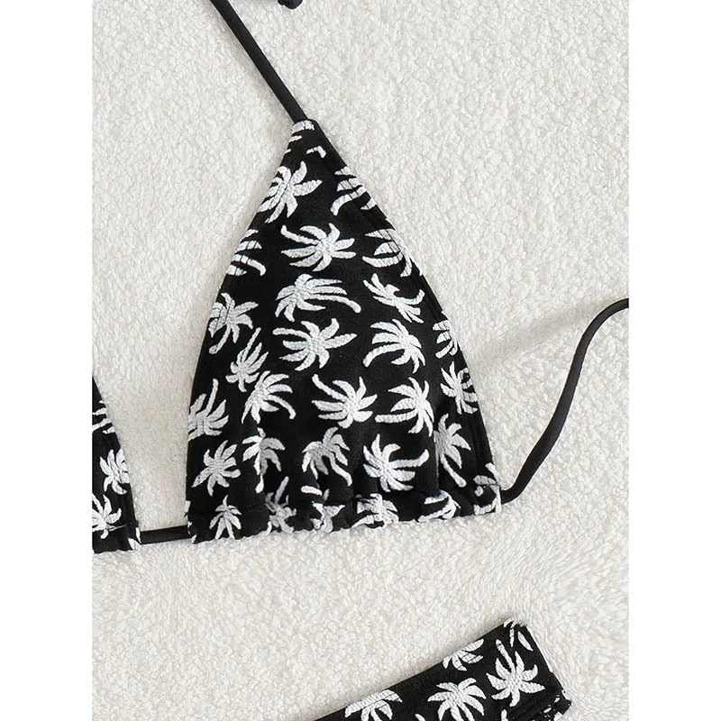 Conjunto de Bikini de lujo para mujer, traje de baño con lazo lateral ajustable, traje de baño Sexy de cintura alta separado para Fiesta EN LA Piscina, vacaciones en la playa, 2025 ​