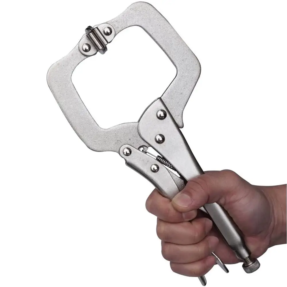 11 Cal Heavy Duty szerokie usta spawanie szczypce zaciskowe c-clamp z obrotowymi podkładkami imadło typu C narzędzia