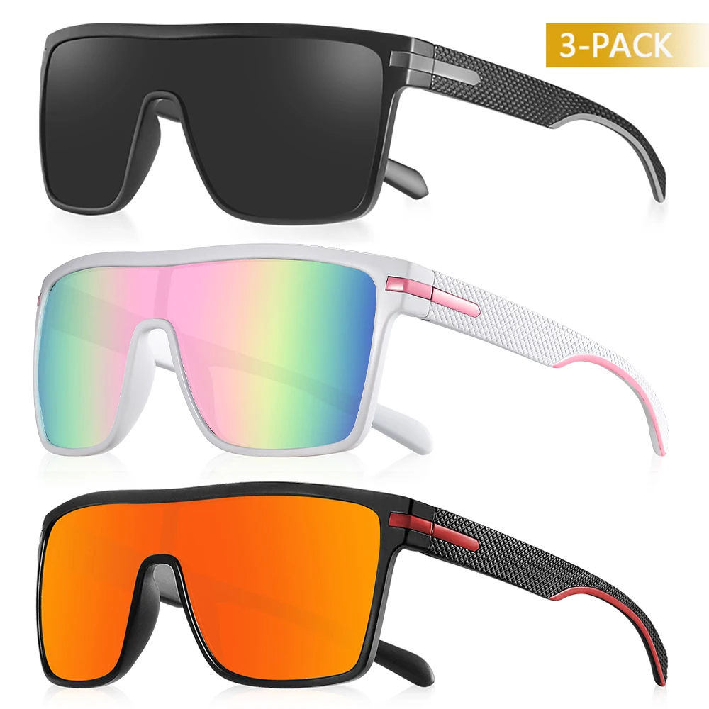 CRIXALIS Mode Gepolariseerde Zonnebril Voor Mannen Vierkante Oversized Anti Glare Driver Spiegel Zonnebril Vrouwen UV400 Bril Mannelijke - afbeelding 1