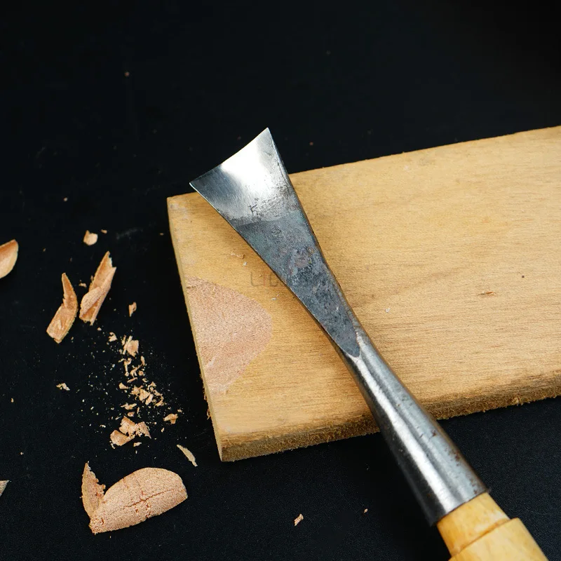 Making Blanks Special Half Round Chisel Knife Detailed Carving Arc-shaped Chisel 3-35mm Hand Forging Blank Depth Circular Knife