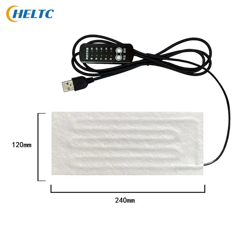 USB Heating Mat 5V Electric Heating Element Film Heater Pad  Warming Feet Heating Vest CoatCervical Pillow Switch Heating Sheet