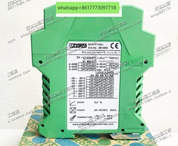 MCR-T-UI 2814090 Original Phoenix Measurement Transmitter MCR-PT100-I-2810353