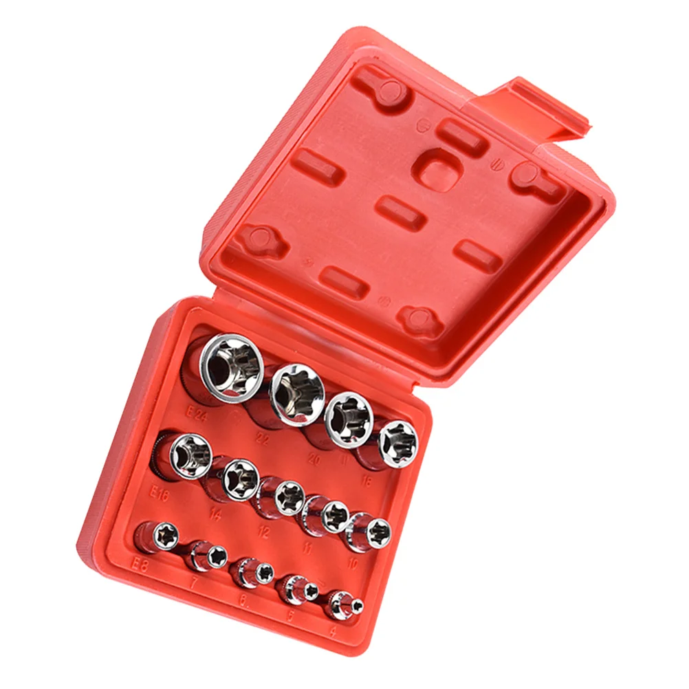 

14Pcs Hex Socket Wrench Set Durable Hard High Toughness Auto Repair Professional Mechanics Tools Portable Kit Tools