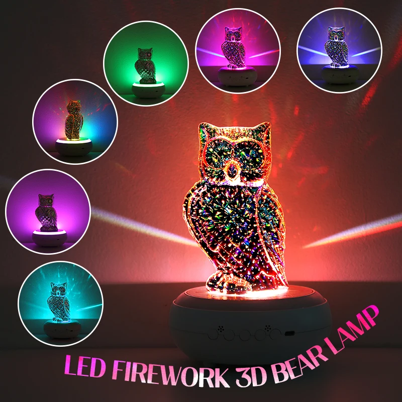 The highly atmospheric owl-shaped 3D ambience light. Once its gorgeous lights are on, the space is as beautiful as a picture.