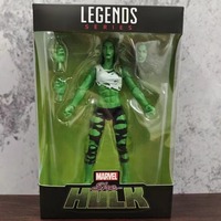 Bandai Marvel Legends Anime Superheroes She-Hulk 6inch Movable Action Figure Hobby Collectible Model Toy Figures gifts