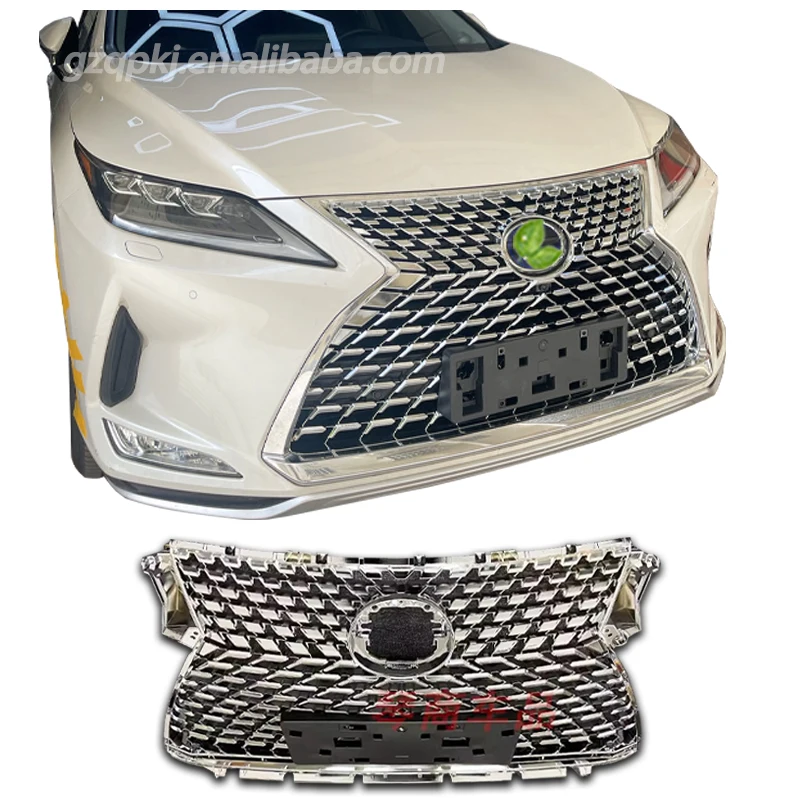 for 2020-2022 Lexus rx450 RX300 chrome grille front bumper middle mesh RX450 grille chrome front face