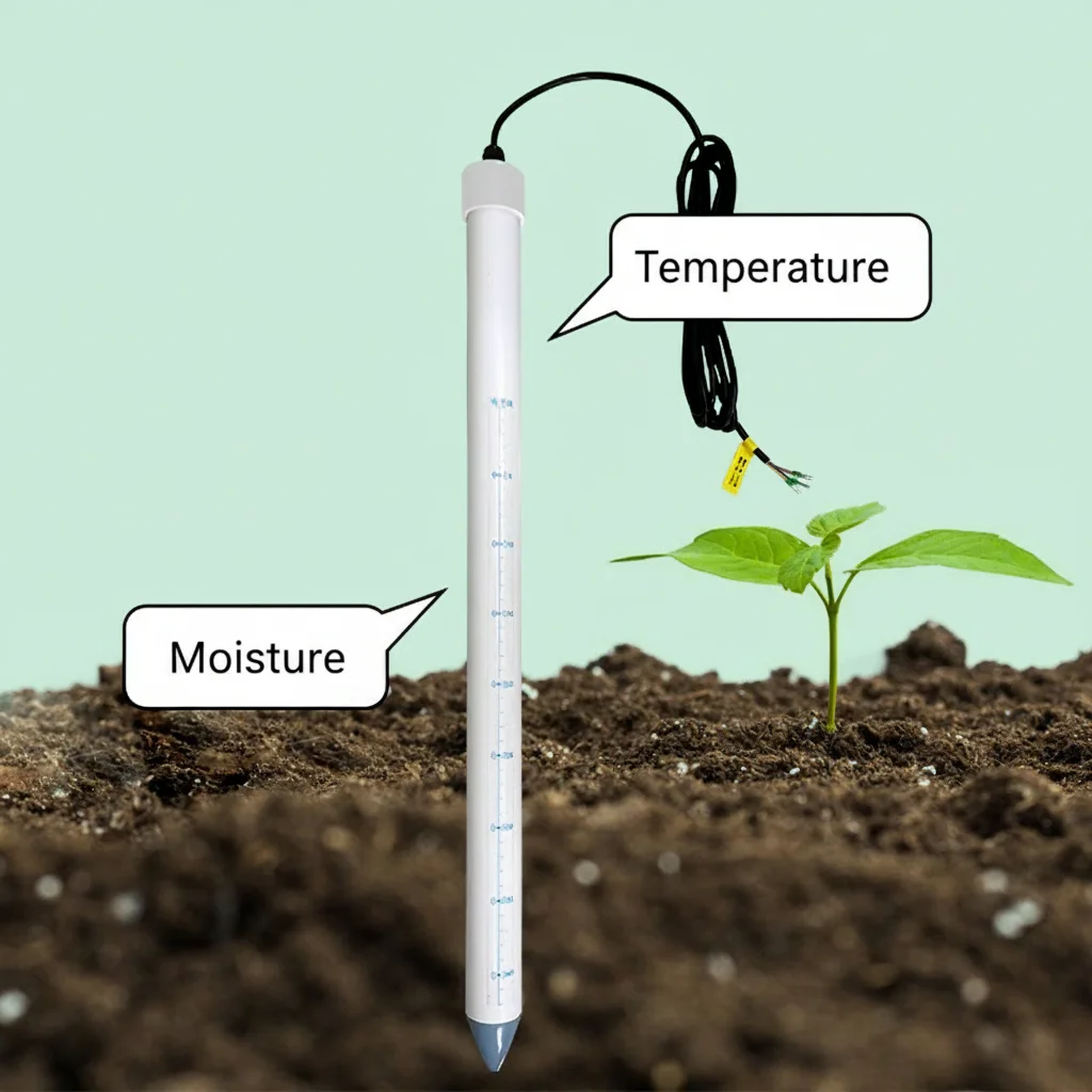 High Precision RS485 Output Temperature Moisture EC Agriculture Multi-layer Soil Sensor