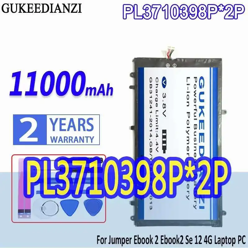

Lightweight For Jumper Ebook 2 Ebook2 SE 12 4G Laptop PC 11000Mah PL3710398P*2P Battery High Capacity