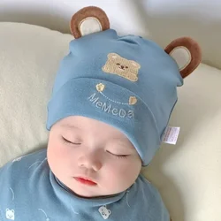 Baby Hat Beanie Autumn Winter Newborn Baby Cotton Caps Spring Autumn Cartoon Cute Kids Hats for Toddler Boys Girls 3-12M