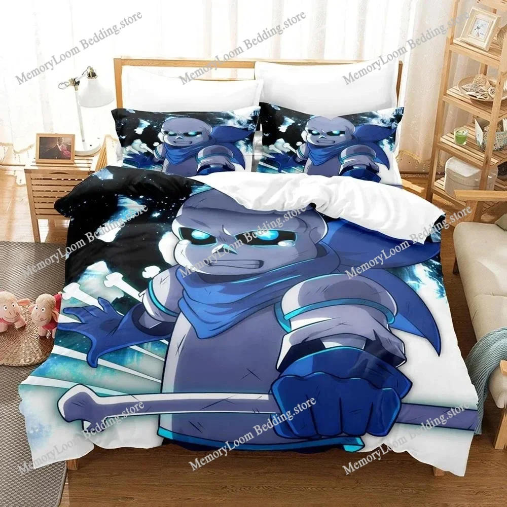 

3D Undertale Sans Bedding Set Single Twin Full Queen King Size Aldult Duvet Cover Sets for Boys Bedroom Anime Bed Sheet Set Ne