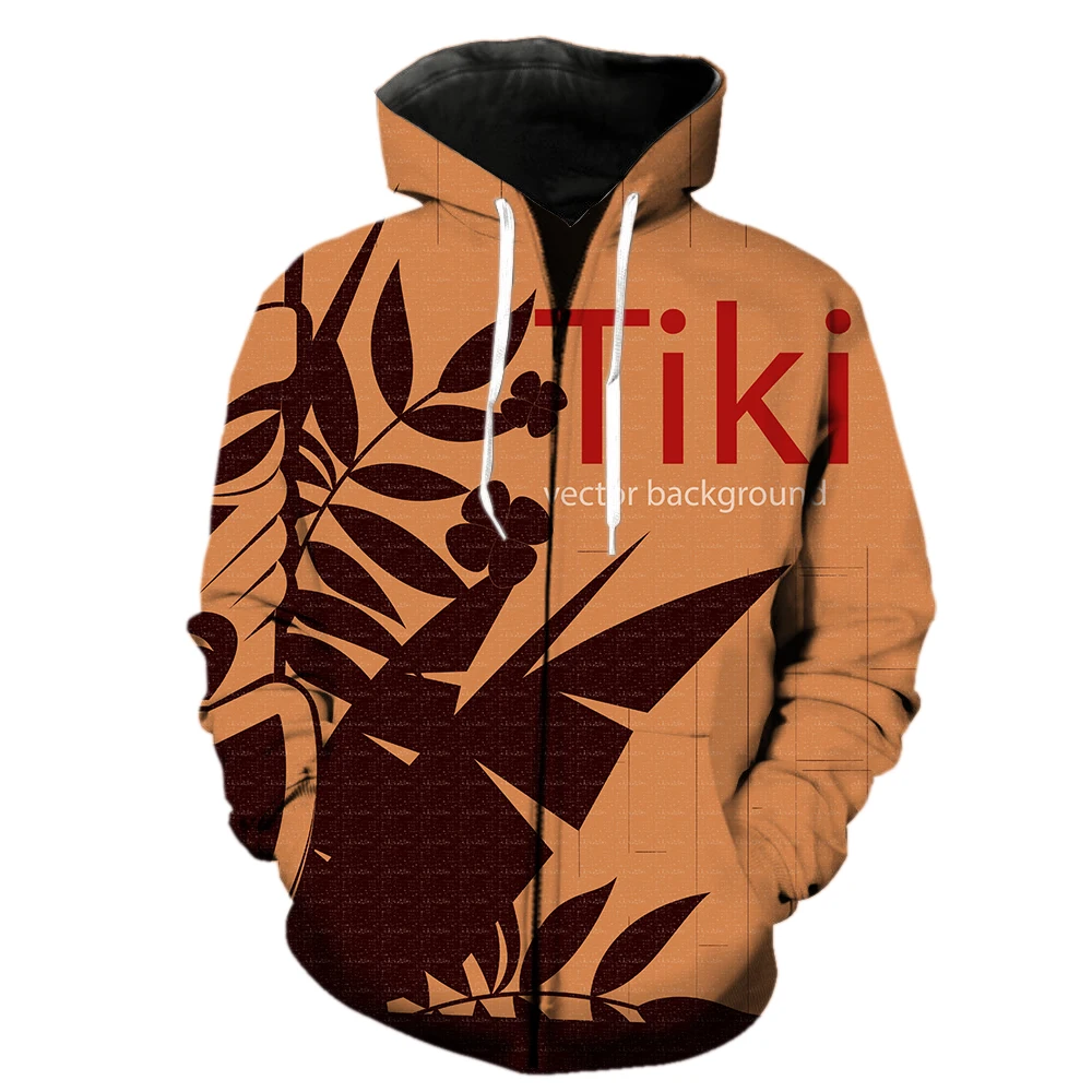 

Tropical Island Hawaiian Style Men's Zipper Hoodie Fashion Unisex 2022 Hot Sale Sweatshirts Hip Hop 3D Print Teens Long Sleeve