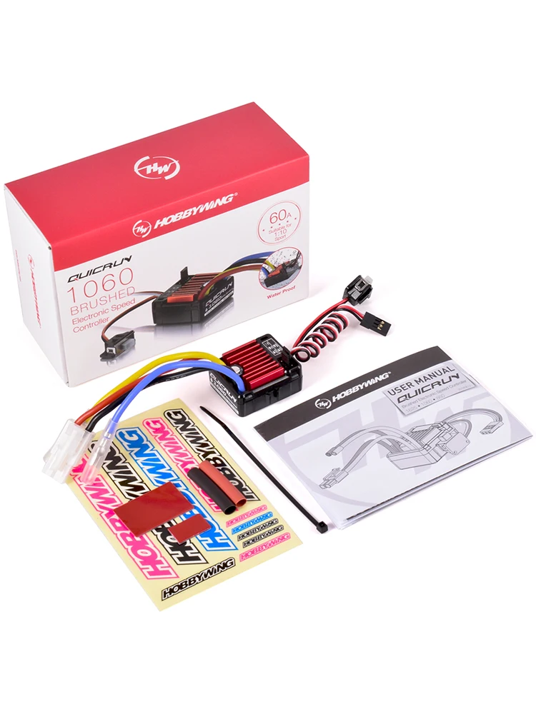 Original HobbyWing QuicRun 1060 60A Waterproof Brushed ESC Speed