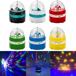 USB Disco Ball Light DJ Christmas Projector Strobe Party Light Music For Car Home Party Mirror LED Magic Rotating Laser Lamp