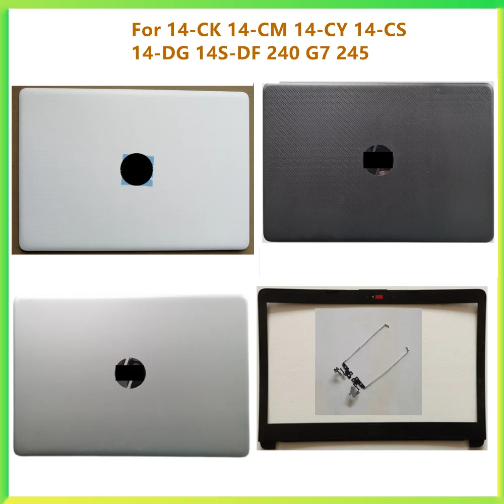 

New LCD Back Cover Case Screen Lid Bezel Front Frame Housing Case Hinges For HP 14-CK 14-CM 14-CY 14-CS 14-DG 14S-DF 240 G7 245