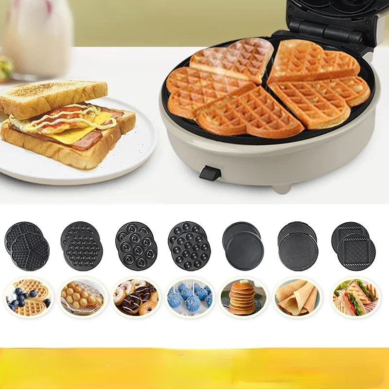 

Sandwich Breakfast Machine Artifact Cake Machine Electric Baking Pan Egg Roll Waffle Machine