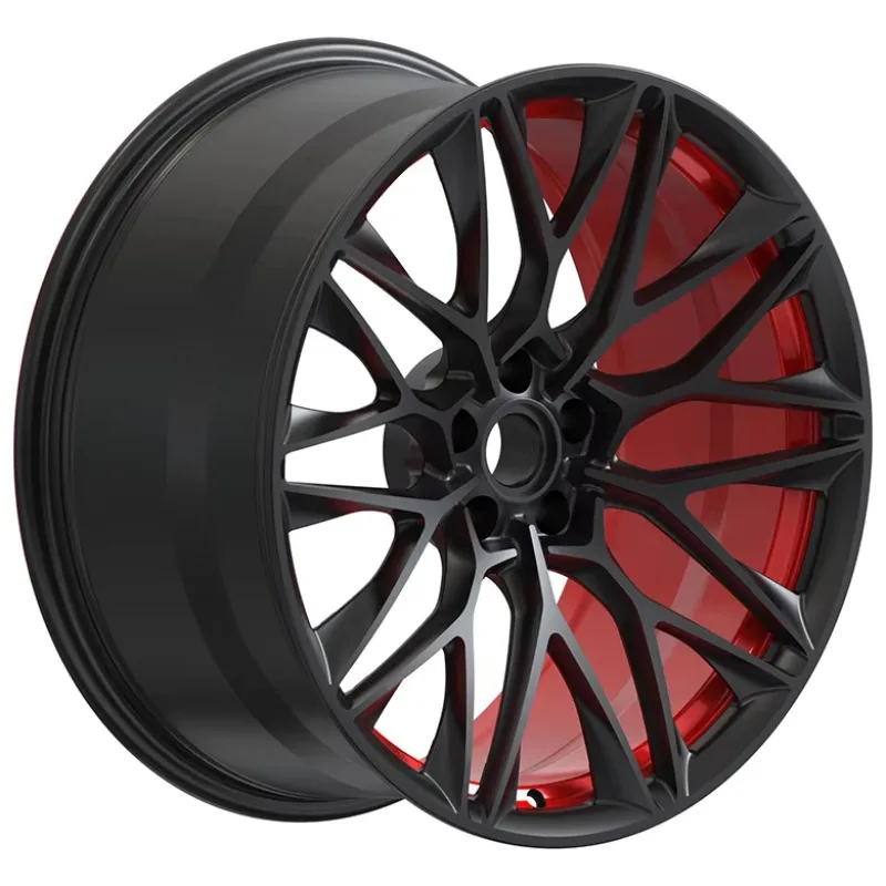 

Custom Forged High Quality Wheels Aluminium Alloy Forgiato Wheel Passenger Car 20 21 Inch 5*130 Black&red Wheel