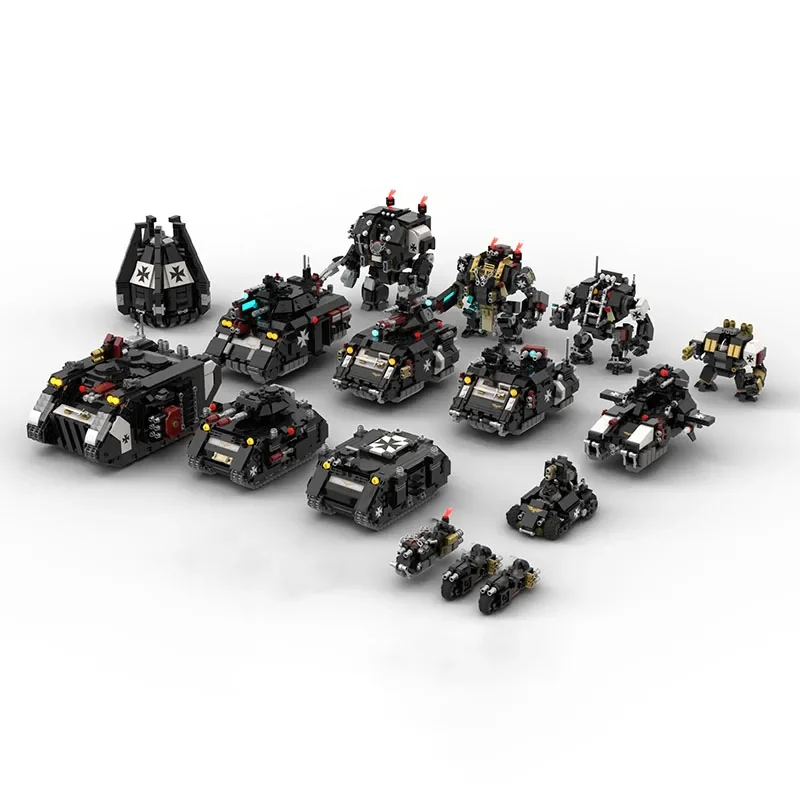 Populaire Games Model Moc Bouwstenen Hamer Battle Mech Collectie Technologie Modulaire Blokken Cadeau Kerst Speelgoed DIY Sets