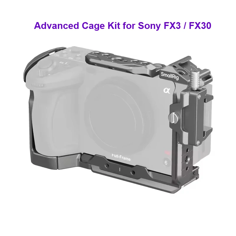 

Комплект кейджей SmallRig для камер Sony FX3 / FX30 с быстросъемной системой HawkLock, опциональные верхняя рукоятка и кабельный зажим