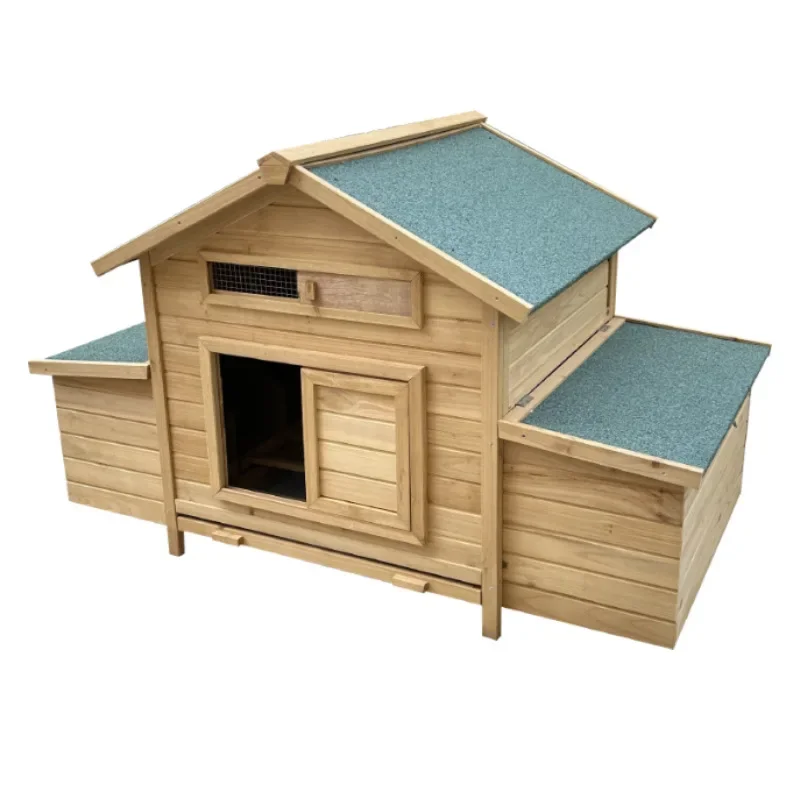 Outdoor solid wood pet house, chicken coop, chicken coop, hen laying and incubation, chick coop, duck cage