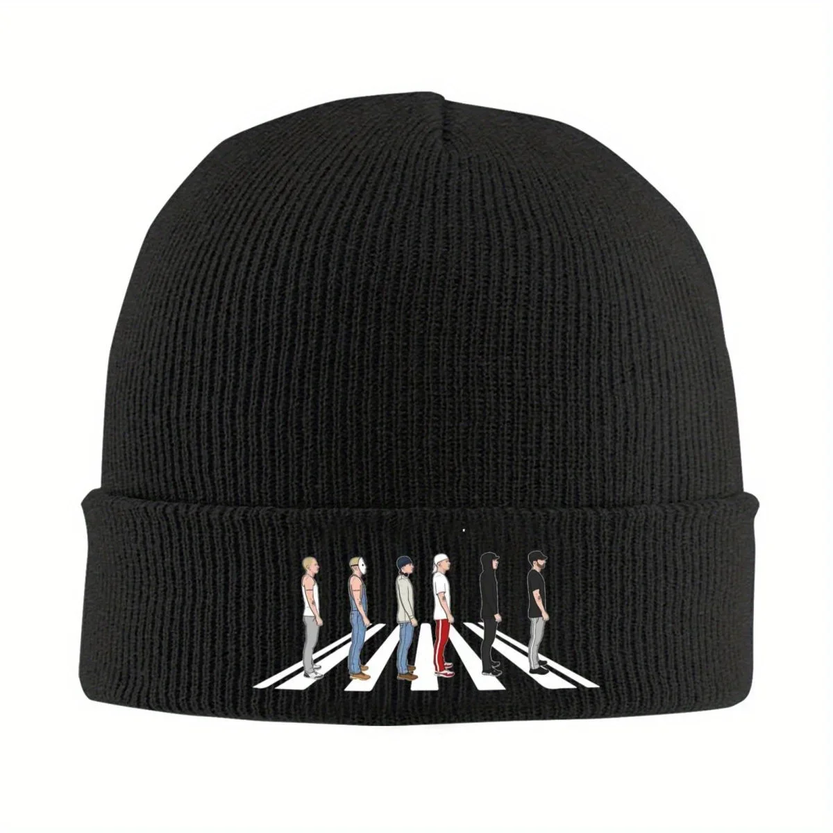 2026 Eminem The Death Of Slim Shady Coup De Grace Abbey Road Knitted Caps for Women Men Beanies Winter Hats Acrylic Crochet Cap