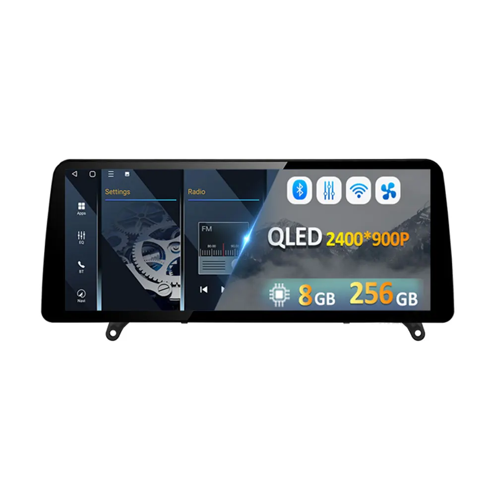 CCC CIC Systeem Carplay voor BMW X5 E70 X6 E71 2008 2009 2010 2011 2012 2013 Android 15 DSP Stereo Auto Multimedia Radio Speler BT - afbeelding 2