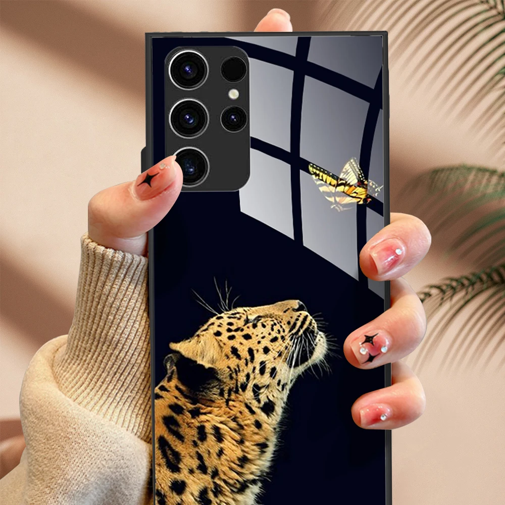 Etui ze szkła hartowanego do Samsung Galaxy S24 Ultra Cover Etui na telefon Funda do Samsung Galaxy S24 S 24 Plus S24+ Pokrowce ochronne — zdjęcie 3