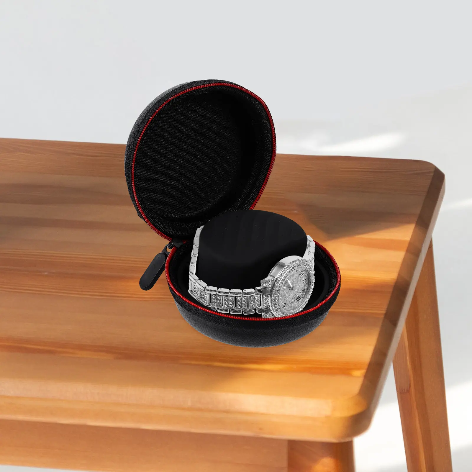 1Set Premium Watch Storage Case Protective Smartwatch Carrying Case Shockproof Compatible 4 Impact Absorbing