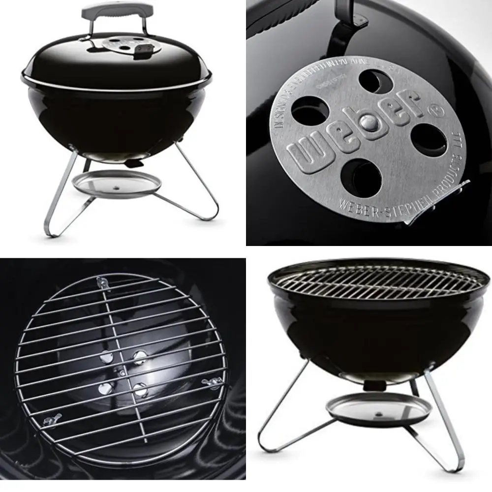 

Portable 14-Inch Weber Smokey Joe Charcoal Grill in Black