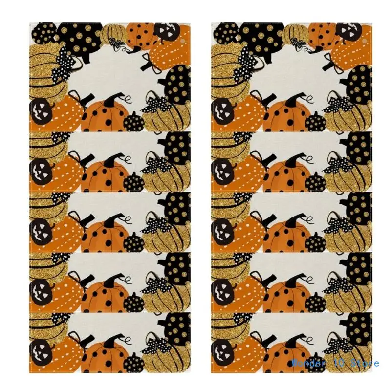 

Halloween Pumpkin Print Tablecloth Elegant Halloween Pumpkin Tablecloth Decoration for Festival Dinner Table Setting