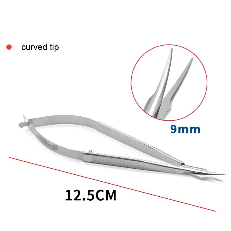 Microscope Ophthalmic Conjunctival Scissors Ophthalmic Tendon Scissors