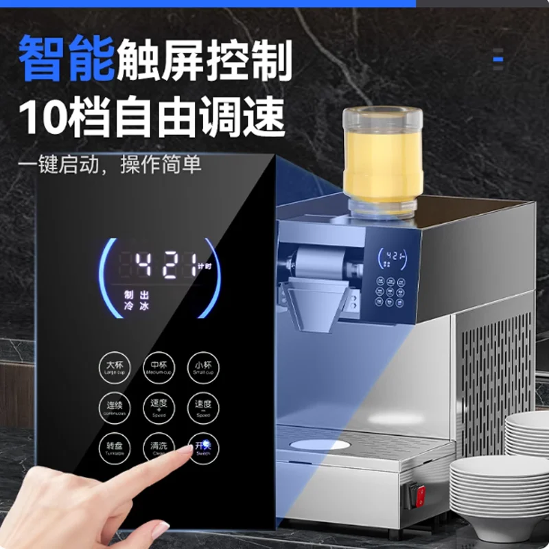 Mejor venta, fácil de operar, rompecabezas, leche, fresa, copo de nieve, máquina de hielo, hielo afeitado comercial