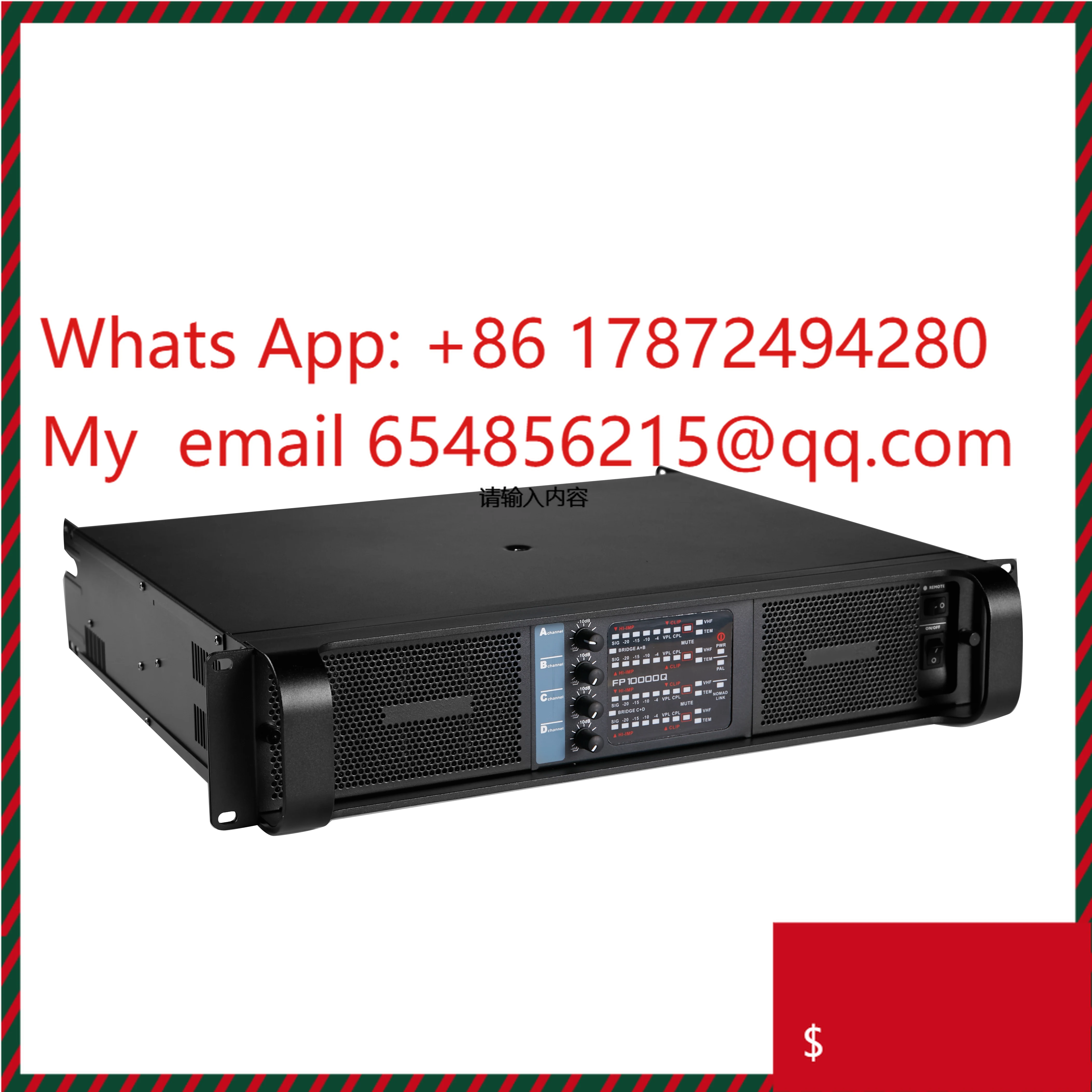 

Профессиональный цифровой усилитель мощности с 4 приемниками 4*1350 Вт, усилители мощности динамиков 16000