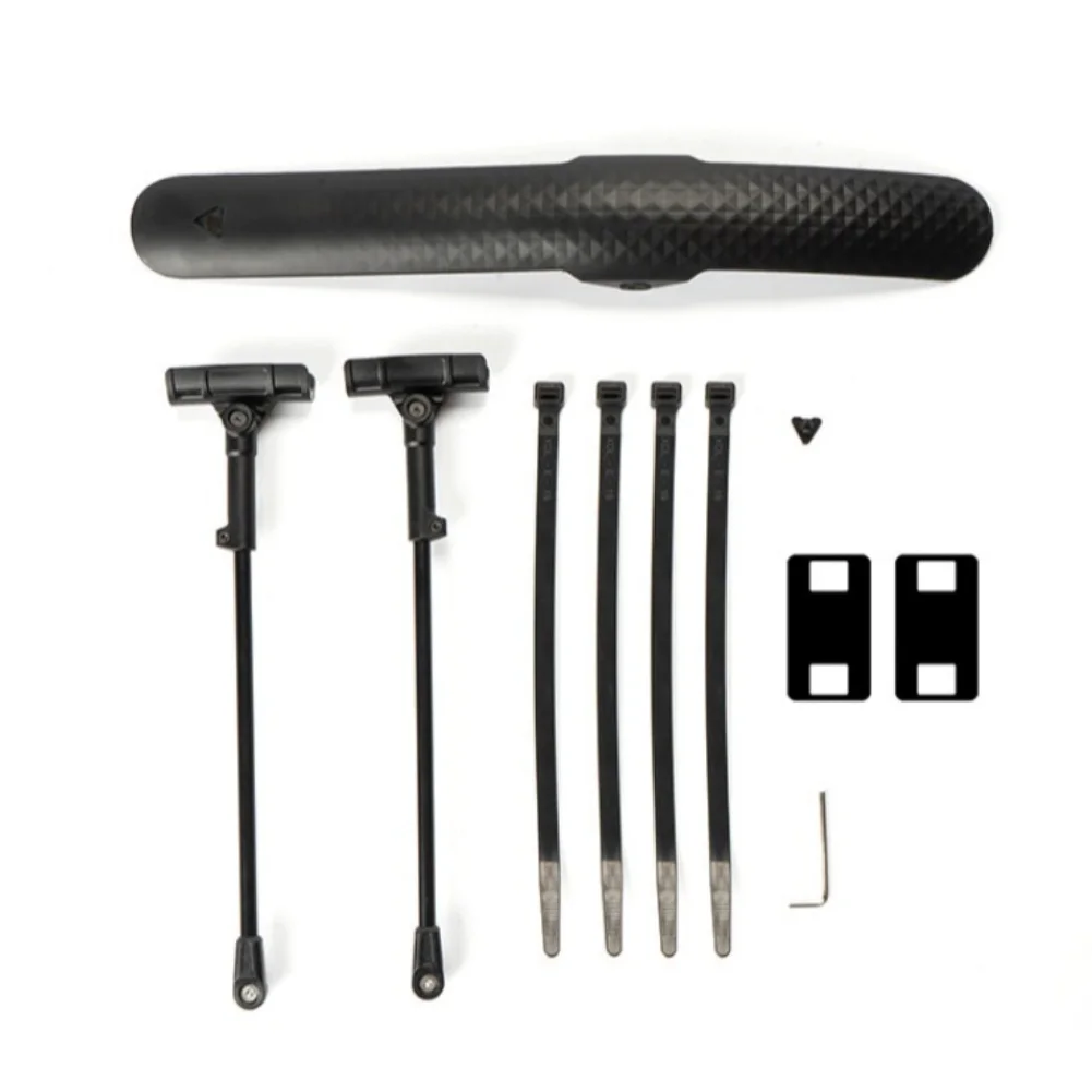 Polypropylene For Road Bicycle Mudguard Set Front and Rear with Marked Scale Adjustment and Extended Rear Coverage Design